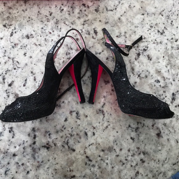 Betsey Johnson designer sparkly heels - Picture 6 of 7